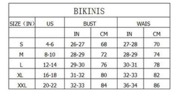 cupshe swimsuit sizing