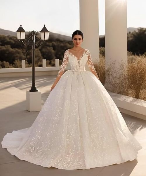 Jamille Long-Tail Wedding Gown